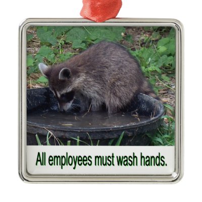 All employees must wash hands ornaments by MJSchrader