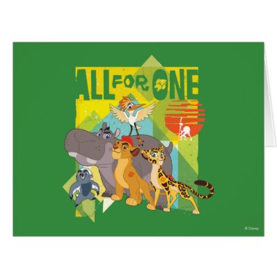 All For One Lion Guard Graphic Card