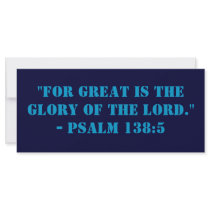 All Glory to Him Above Bookmark rack cards