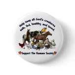 All Gods Creatures Humane Society Buttons