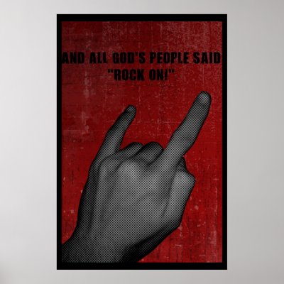 All God's People Rocked! Print by DigitalSaint