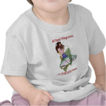 ALL GOOD THINGS COME TO THOSE WHO WADE T-SHIRTS