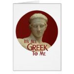 All Greek to Me Note Card
