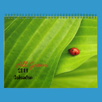 All green 2011 Calendar calendars