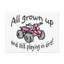 All Grown Up And Still Playing In Dirt Girls Postcard