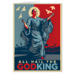 All Hail the God-King Personalized Greeting Card