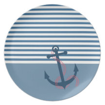All Hands on Deck! Girly Retro Plate