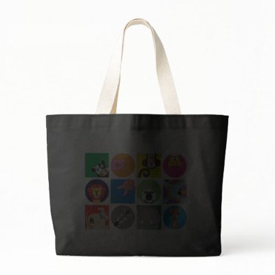 ALL HAPPY ANIMALS TOTE BAG by nassosvakalis