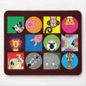 ALL HAPPY ANIMALS mousepads by nassosvakalis ALL HAPPY ANIMALS mousepads