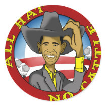 All Hat No Cattle (Obama) stickers by ObamaWatch All Hat No Cattle (Obama) stickers