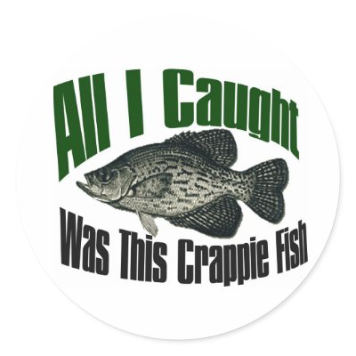 All I caught was this crappie fish sticker by burntright