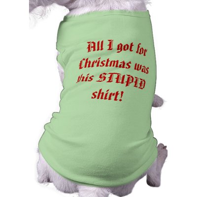 "All I got for Christmas..." Dog T-Shirt by CptSausage