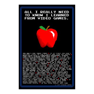 all i need to know i learned from video games poster 13 95