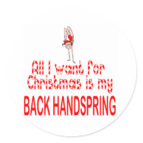 All I want Back Handspring stickers by SportChick_Store All I want Back Handspring stickers