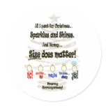 All I Want For Christmas - 5 Rings Round Sticker