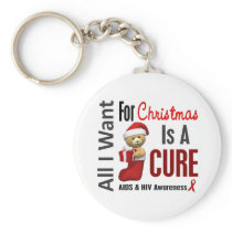 All I Want For Christmas AIDS Key Chains