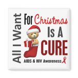 All I Want For Christmas AIDS Magnets