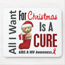 All I Want For Christmas AIDS Mouse Pad