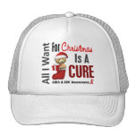 All I Want For Christmas AIDS Trucker Hats