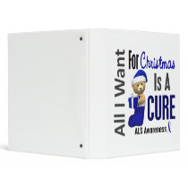 All I Want For Christmas ALS binders by awarenessgifts All I Want For Christmas ALS binders