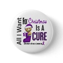 All I Want For Christmas Alzheimer's Disease Pinback Button