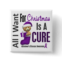 All I Want For Christmas Alzheimer's Disease Pin