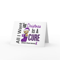 All I Want For Christmas Alzheimer's Disease Greeting Cards
