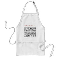 All I Want for Christmas aprons
