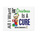 All I Want For Christmas Autism Postcard