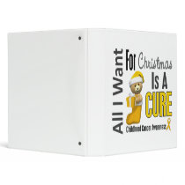 All I Want For Christmas Childhood Cancer binders