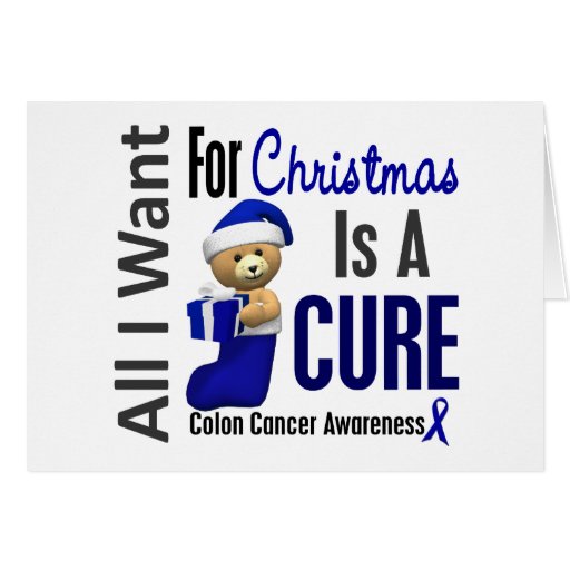 All I Want For Christmas Colon Cancer Card