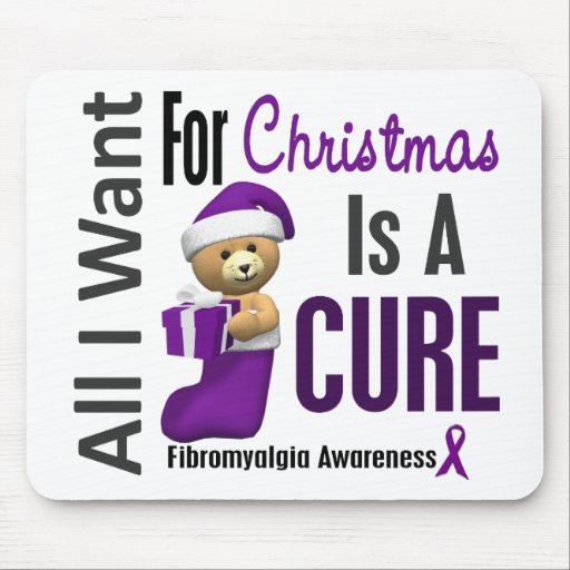 All I Want For Christmas Fibromyalgia Mouse Pads