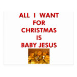 All I Want for Christmas is Baby Jesus Postcard