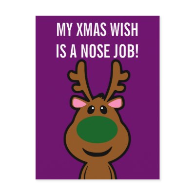 All I Want for Christmas is Plastic Surgery Post Cards by egogenius