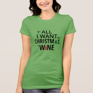 xmas wine t shirts