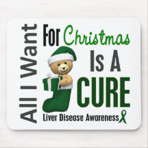 All I Want For Christmas Liver Disease Mousepads