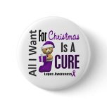 All I Want For Christmas Lupus Pinback Button