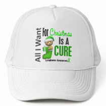 All I Want For Christmas Lymphoma hats by awarenessgifts All I Want For Christmas Lymphoma hats