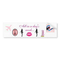 All in a day's work sticker bumper sticker