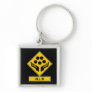 All In Caution Sign Key Chain