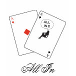 All In Pocket Aces Card Babe Poker Shirts