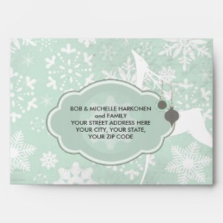 All is Calm All is Bright Deer Holiday Envelope