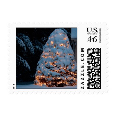 All is calm...all is bright postage stamp by Abenware