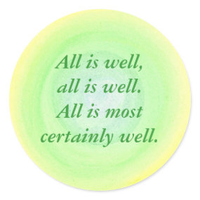 All is well, affirmation stickers sticker