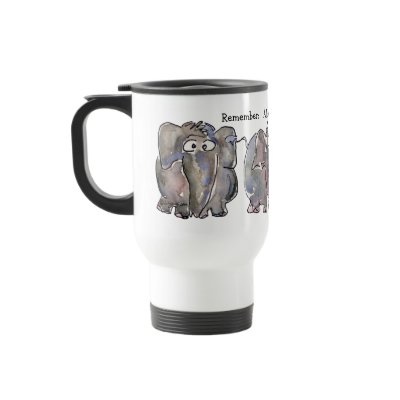 All is Wellephant 3 Cartoon Elephants Coffee Mugs by zooogle