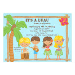 All Kids Luau Birthday Invitation