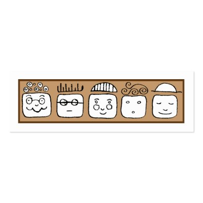 All kinds of people business cards by Annaart