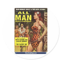 All Man, May 1959 Sticker