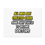 All Men Are Created Equal...Doctors Postcard