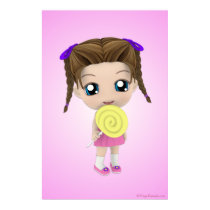 All Mine Chibi Girl Candy Poster posters by megakawaii All Mine Chibi Girl Candy Poster posters